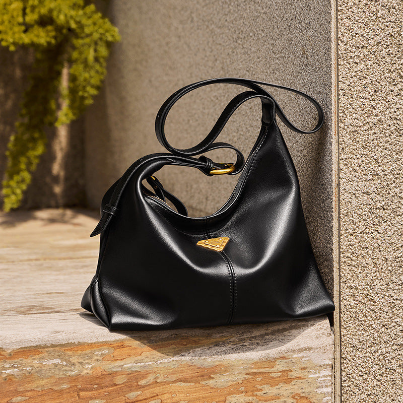 Women's Fashion Soft Leather Casual Tote Bag-RAIIFY