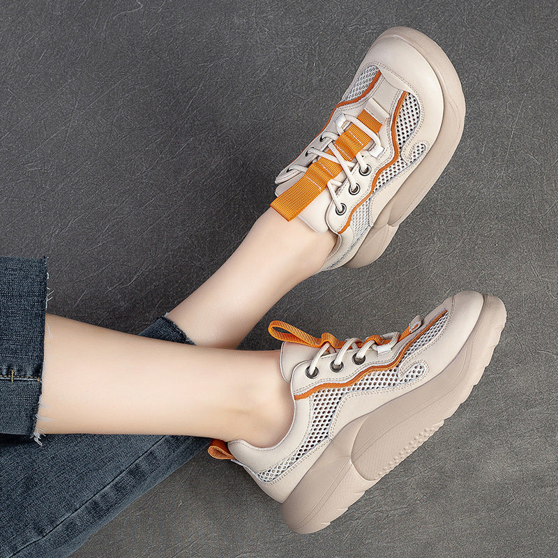 Women Fashion Breathable Hollow Mesh Casual Shoes-RAIIFY