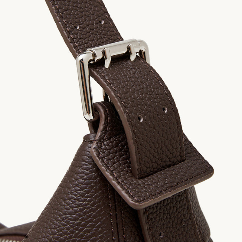 Women's Top-Grain Leather Hobo Shoulder Crossbody Tote Bag-RAIIFY