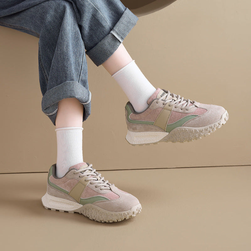 Women's Fashion Color Matching Platform Sneakers-RAIIFY