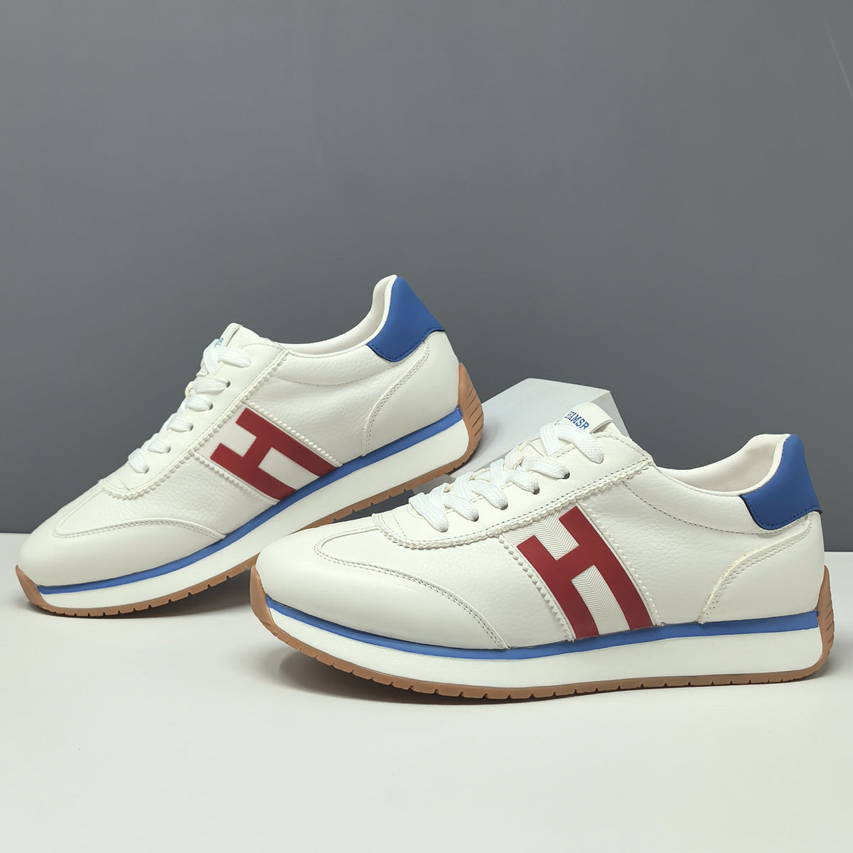 Men's Chic Fashion Quilted Leather Casual Sneakers-RAIIFY