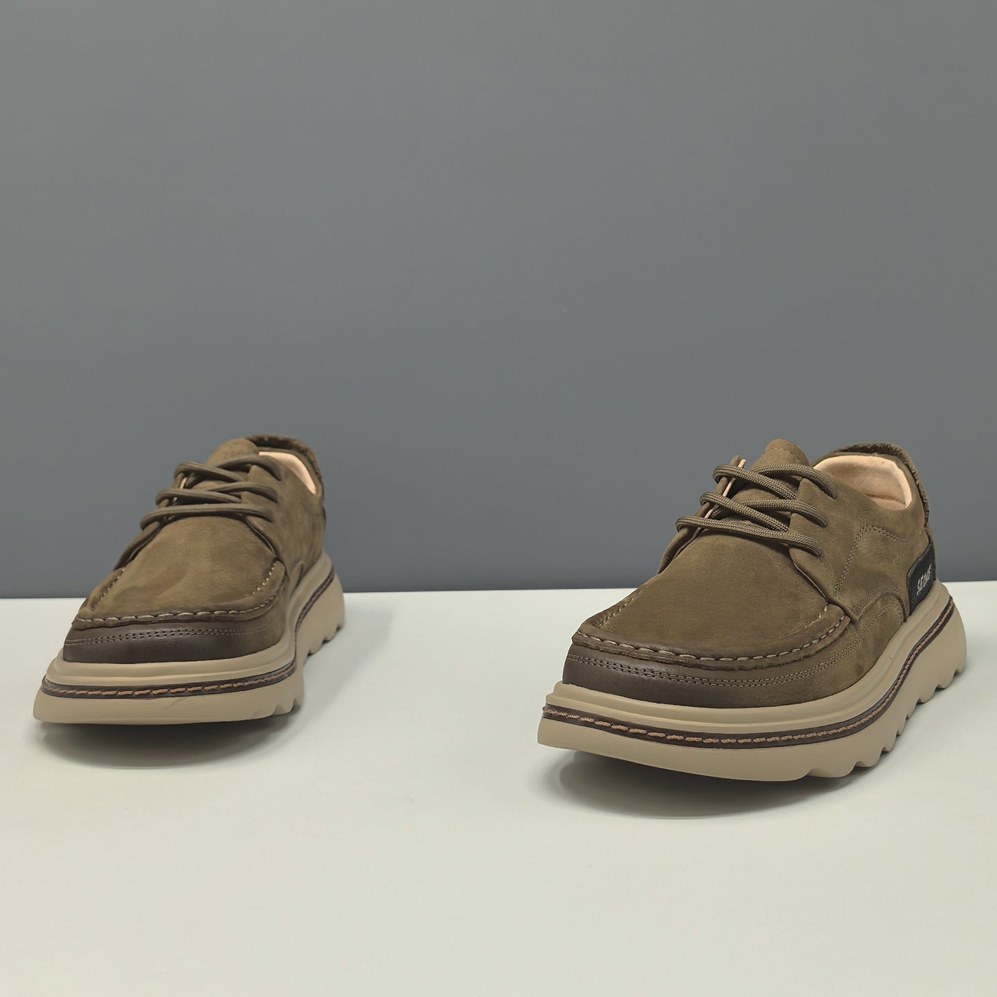 Men's Vintage Plain Leather Breathable Casual Shoes-RAIIFY