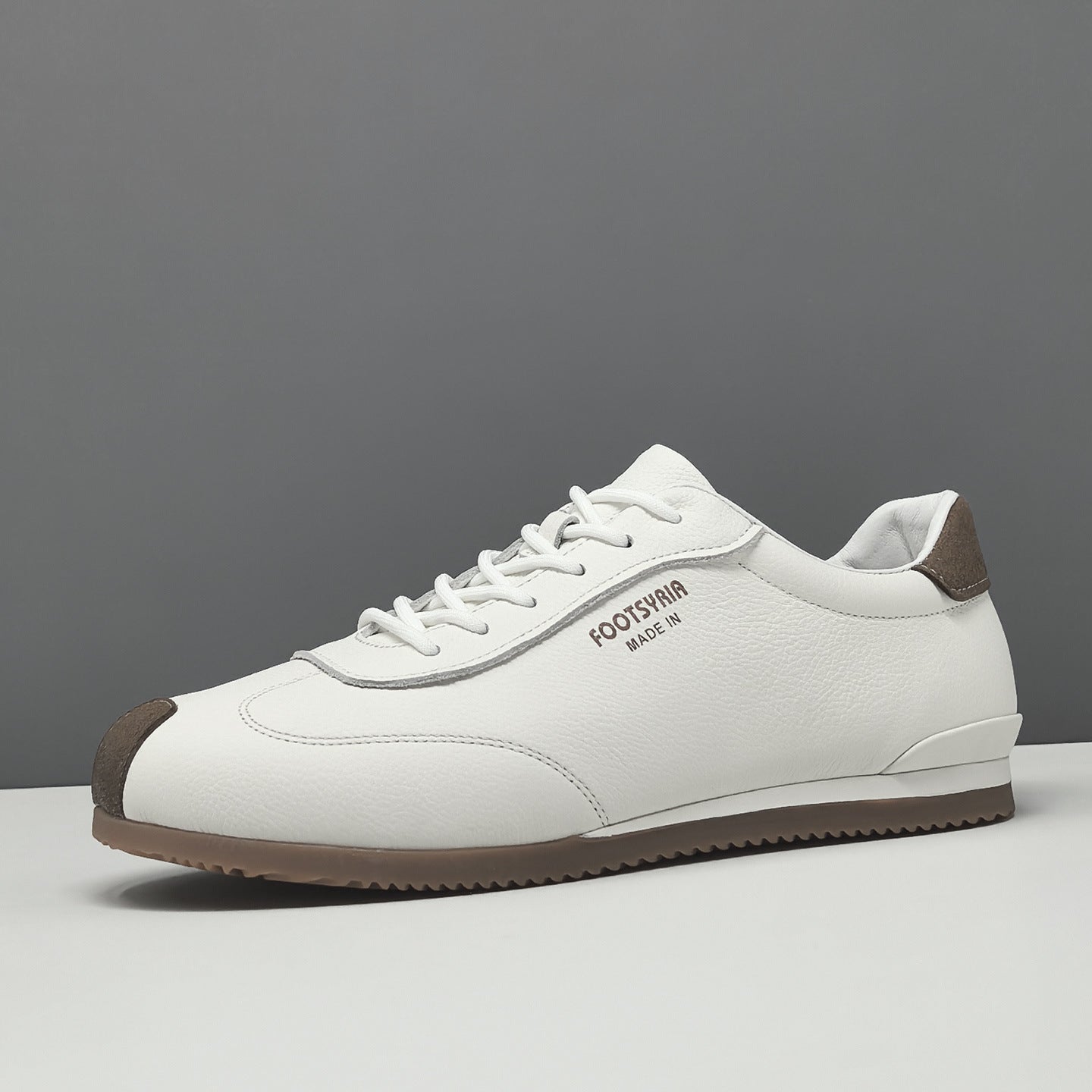 Men's Minimalist Fashion Leather Flat Casual Shoes-RAIIFY