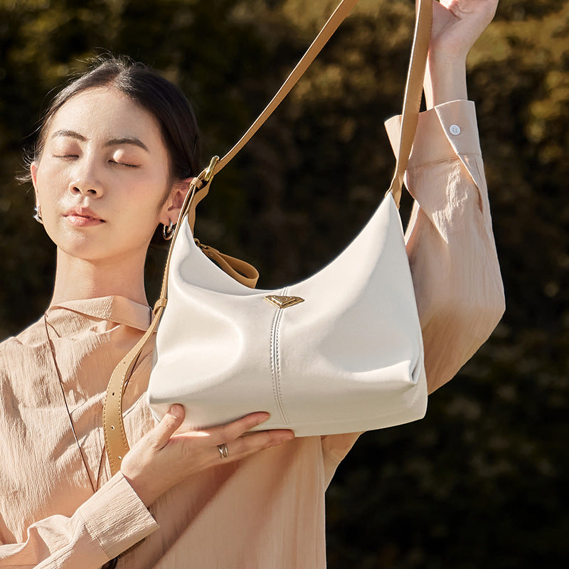 Women's Fashion Soft Leather Casual Tote Bag-RAIIFY