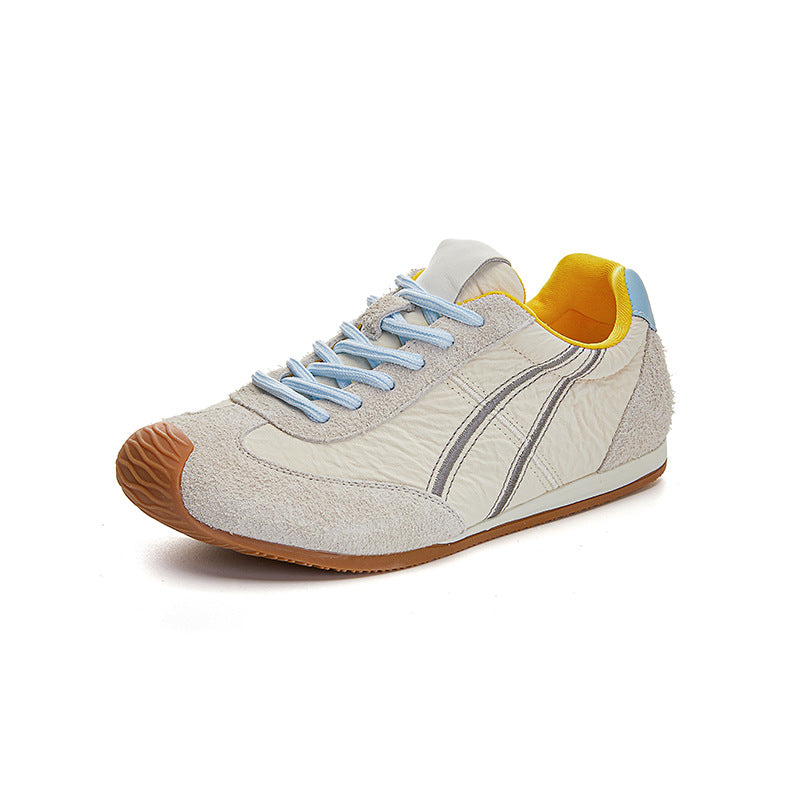 Women's Fashion Leather Flat Casual Training Sneakers-RAIIFY
