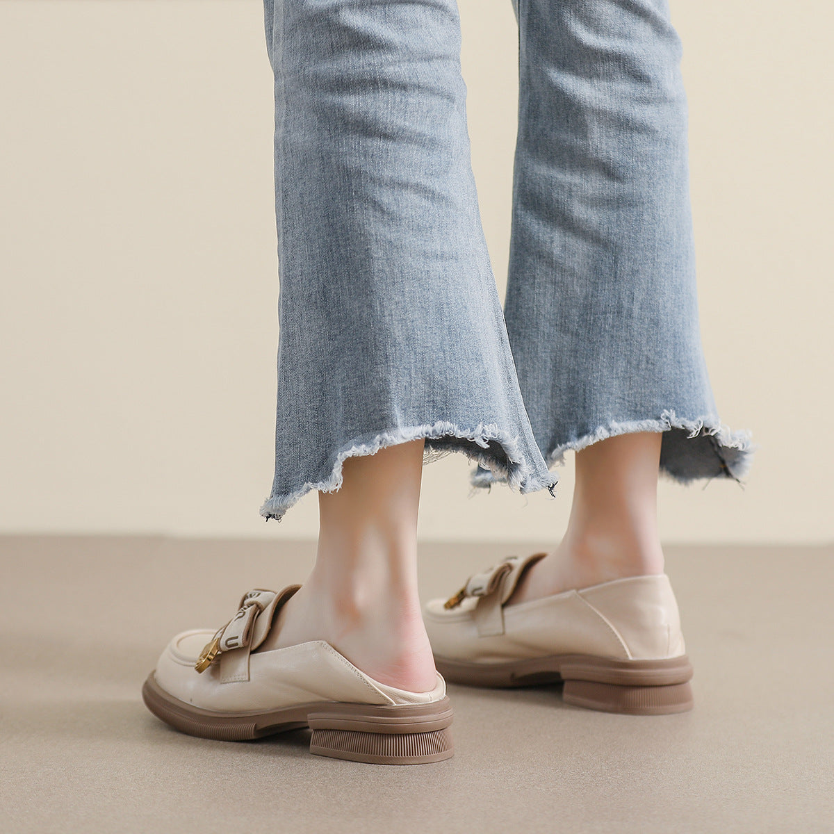 Women Retro Bowknot Soft Casual Loafers-RAIIFY