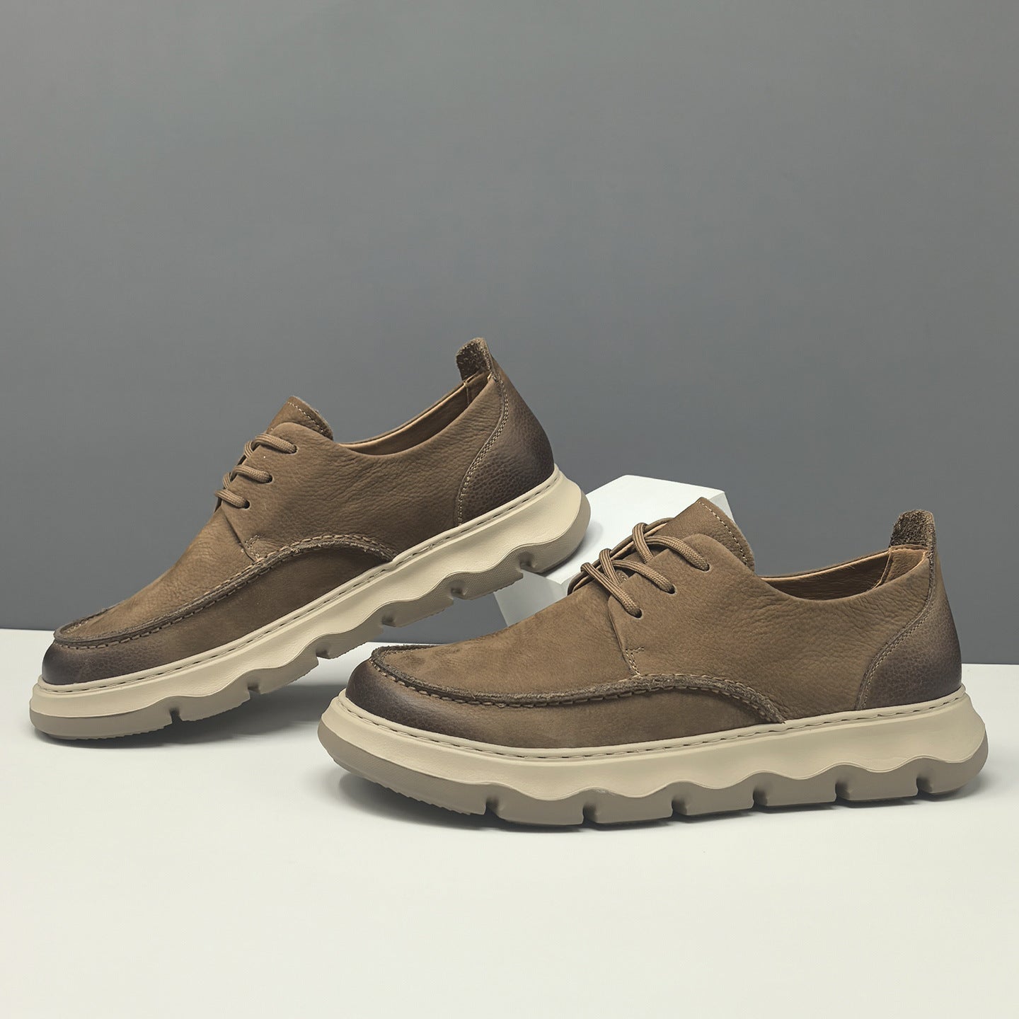 Men's Breathable Genuine Leather Retro Casual Shoes-RAIIFY