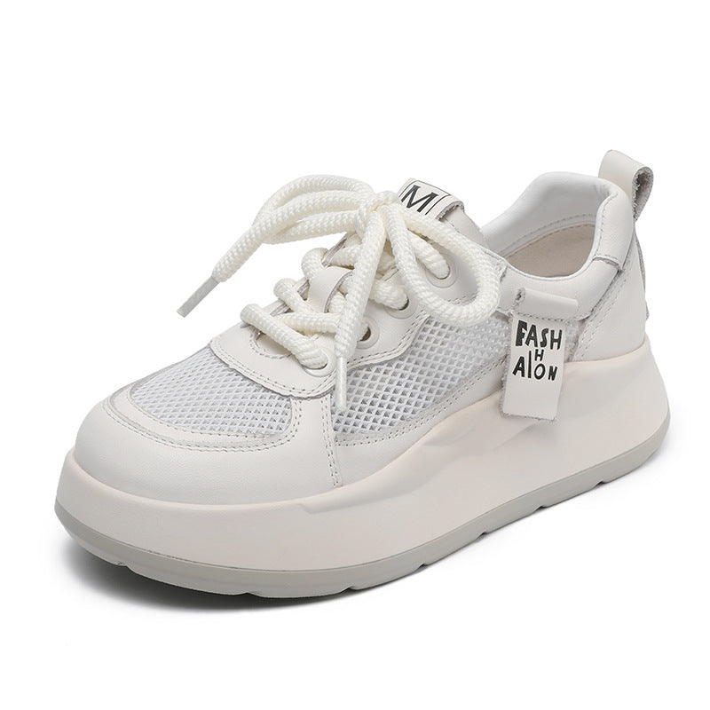 Women Fashon Plain Breathable Mesh Casual Sneakers-RAIIFY