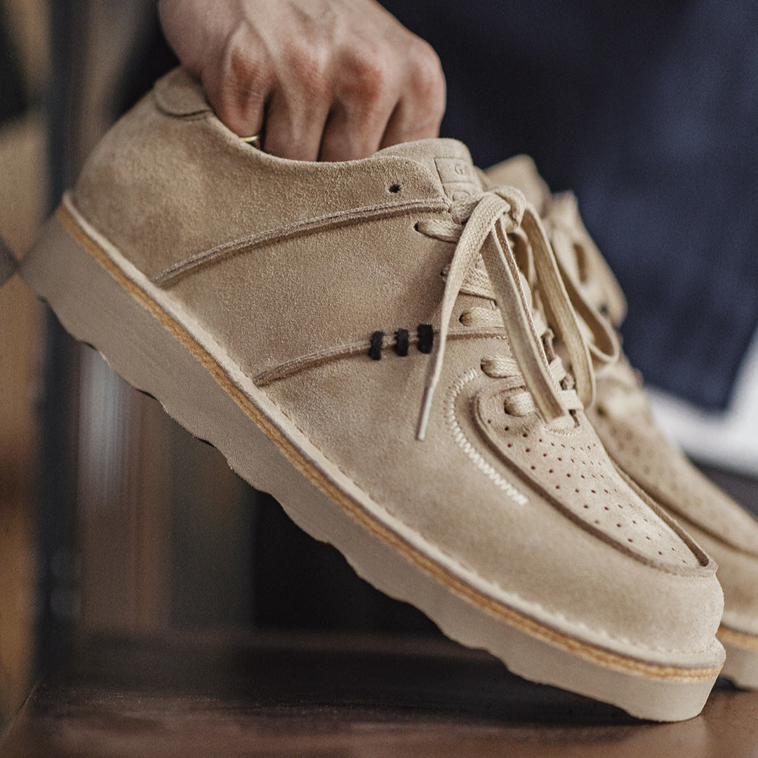 Men's Vintage Breathable Leather Flat Casual Shoes-RAIIFY