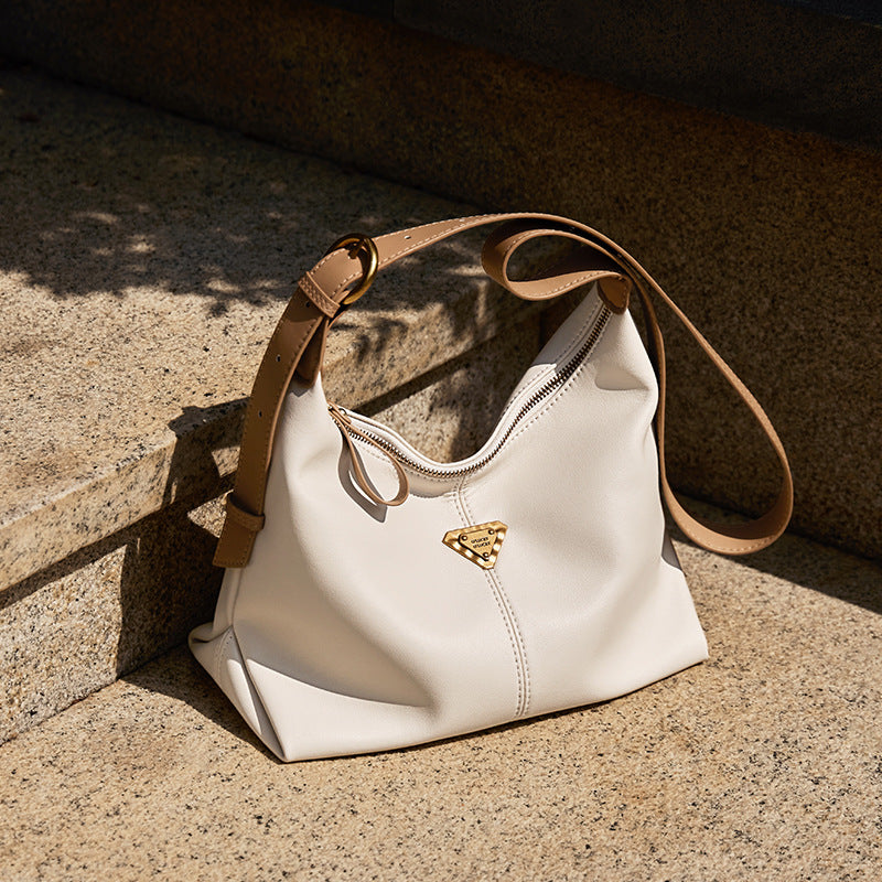 Women's Fashion Soft Leather Casual Tote Bag-RAIIFY