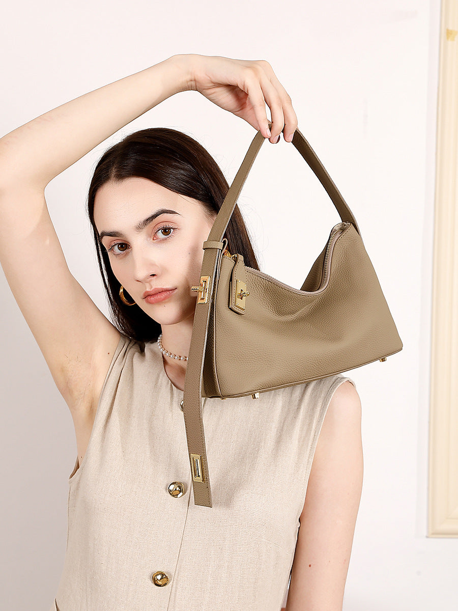 Women's Minimalism Soft Leather Elegant Shoulder Bag-RAIIFY