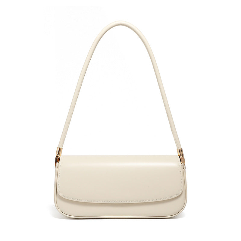 Women's Plain Leather Casual Shoulder Bag-RAIIFY