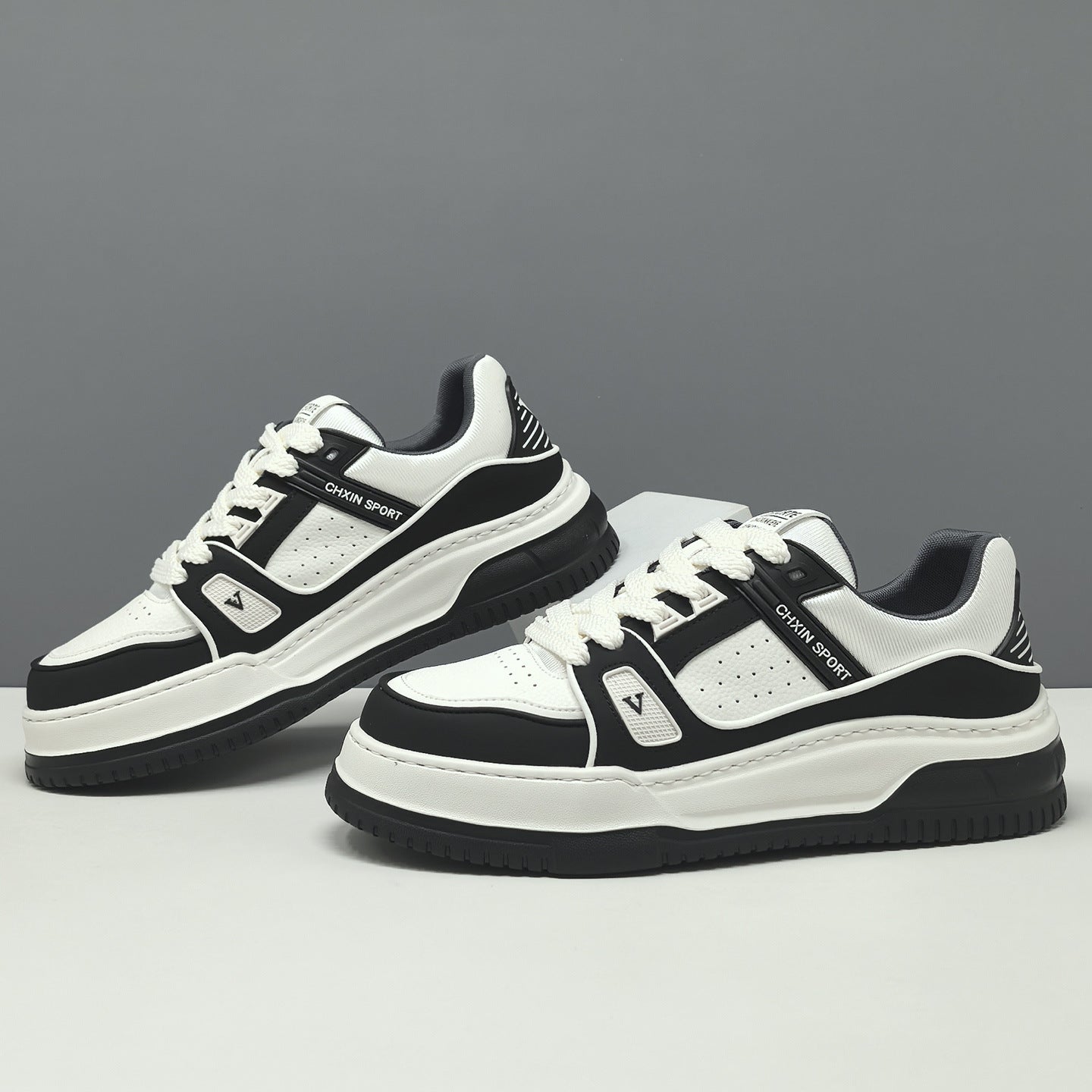 Men's Stylish Breathable Leather Casual Sneakers-RAIIFY