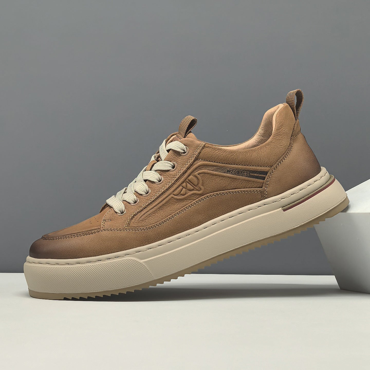 Men's Minimalist Breathable Leather Flat Casual Shoes-RAIIFY