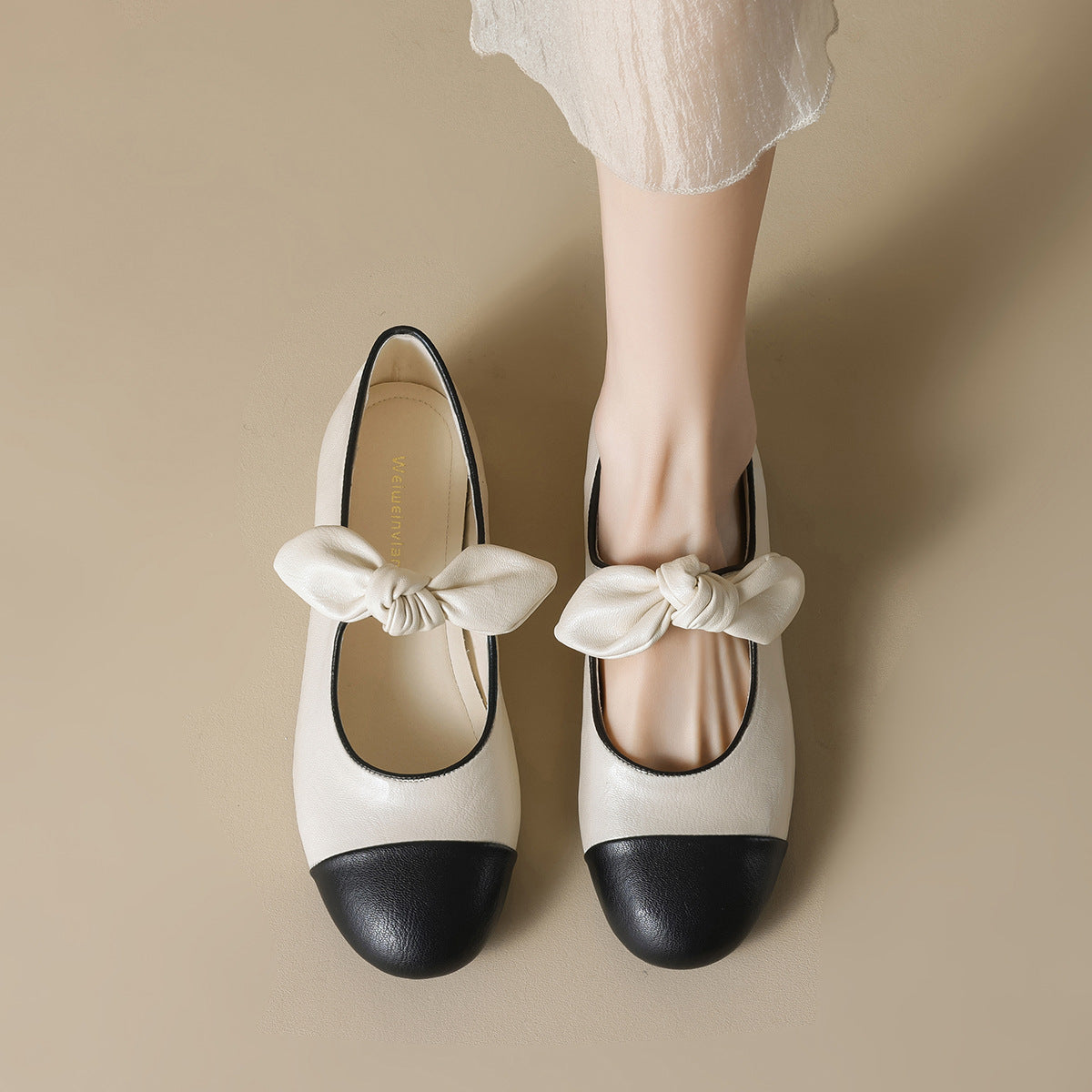 Women's Casual Bowknot Mary Jane Shoes-RAIIFY