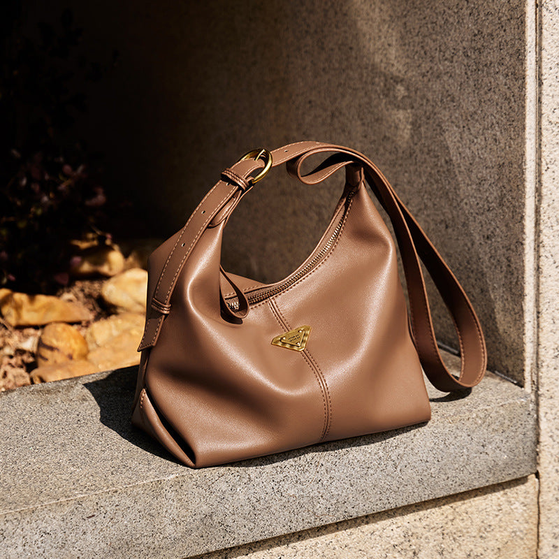 Women's Fashion Soft Leather Casual Tote Bag-RAIIFY