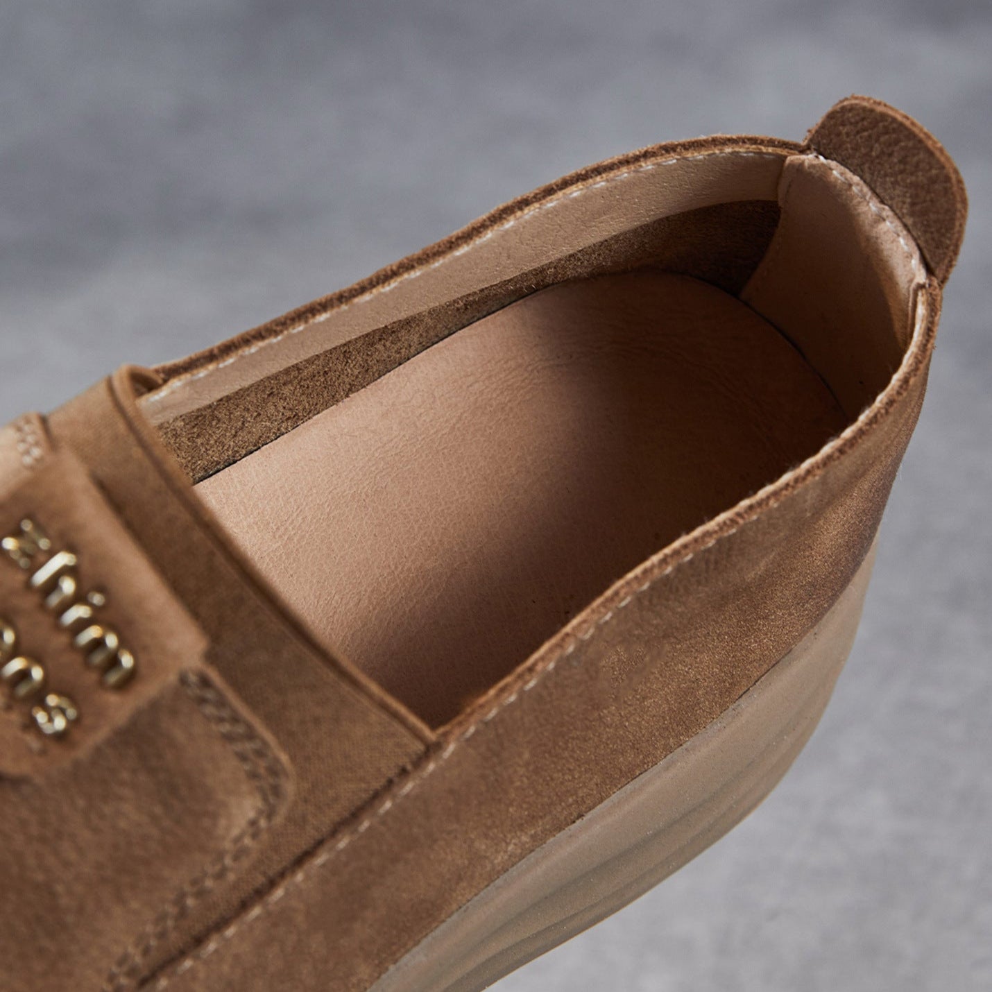 Women's Retro Suede Leather Slip-on Loafers-RAIIFY