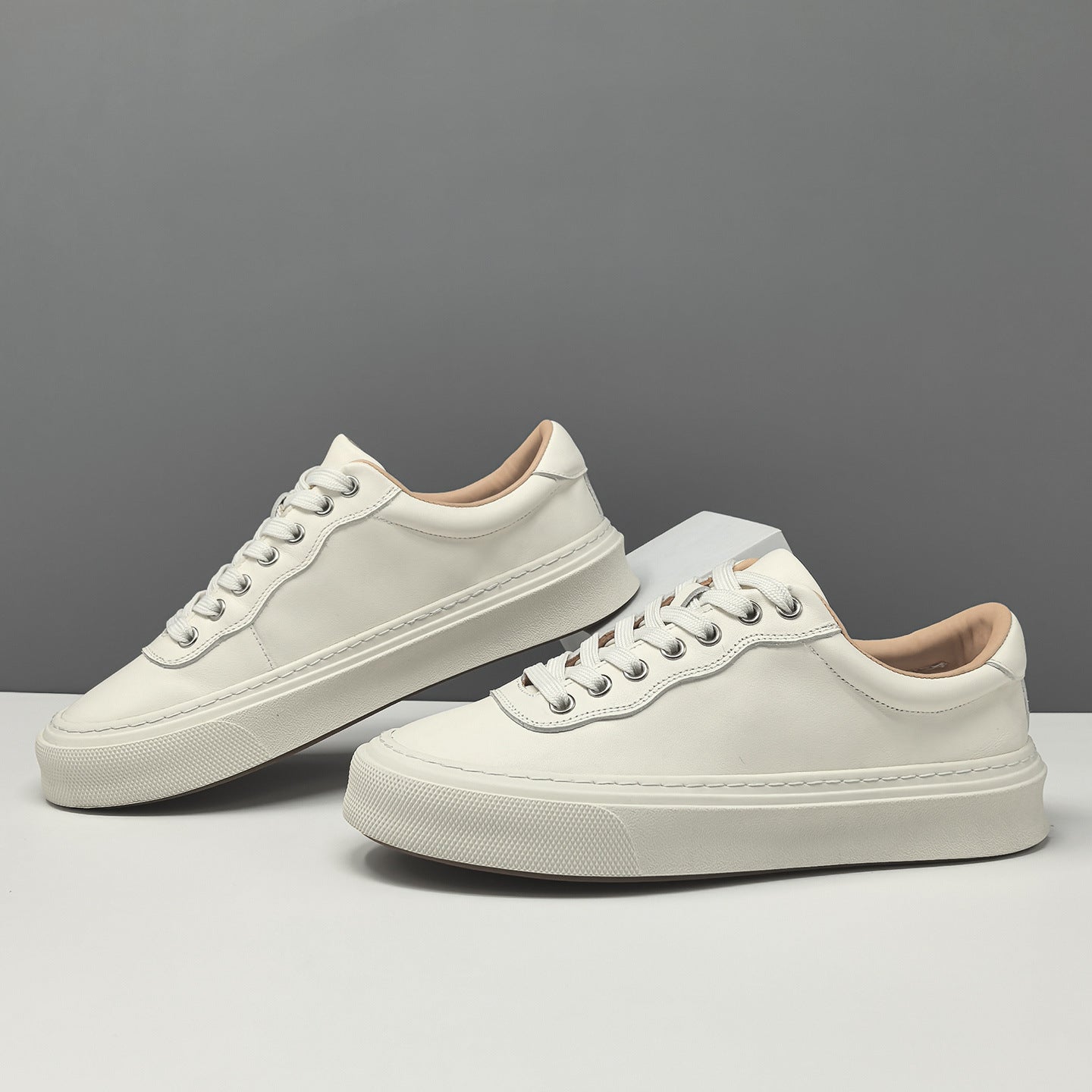 Men's Fashion Leather Casual Flat Shoes-RAIIFY