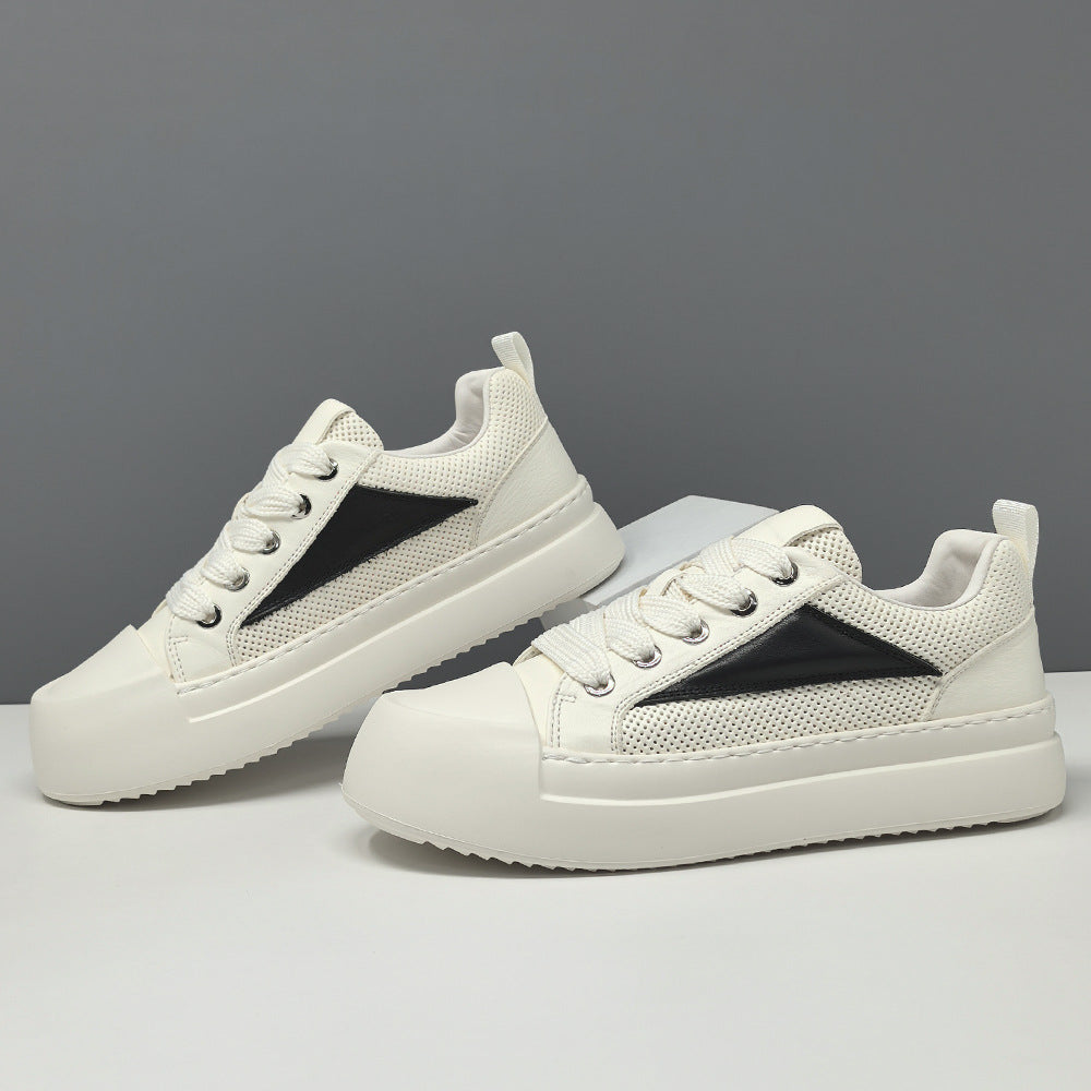 Men's Fashion Hollow Leather Breathable Casual Shoes-RAIIFY