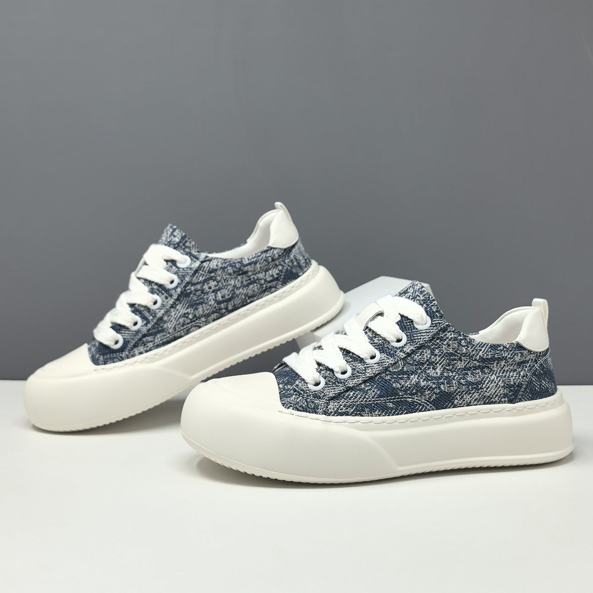 Men's Chic Breathable Denim Canvas Casual Sneakers-RAIIFY