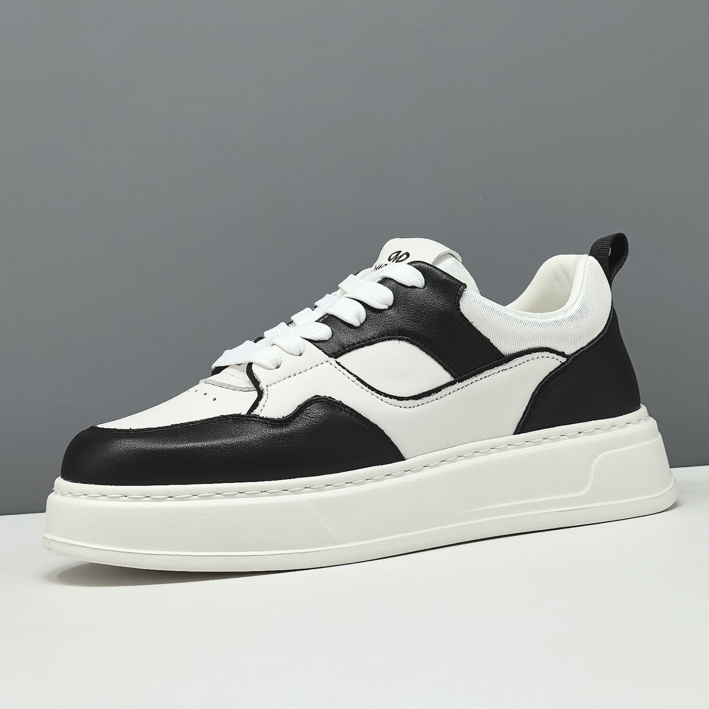 Men's Fashion Quilted Leather Court Sneakers-RAIIFY