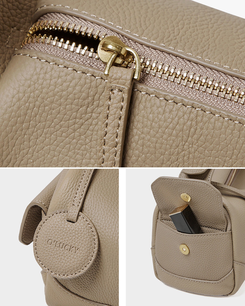 Women's Fashion Soft Leather Mini Cross Body Bag-RAIIFY