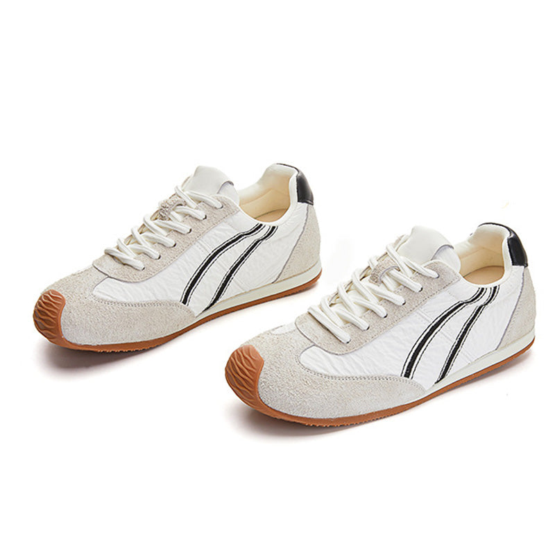 Women's Fashion Leather Flat Casual Training Sneakers-RAIIFY