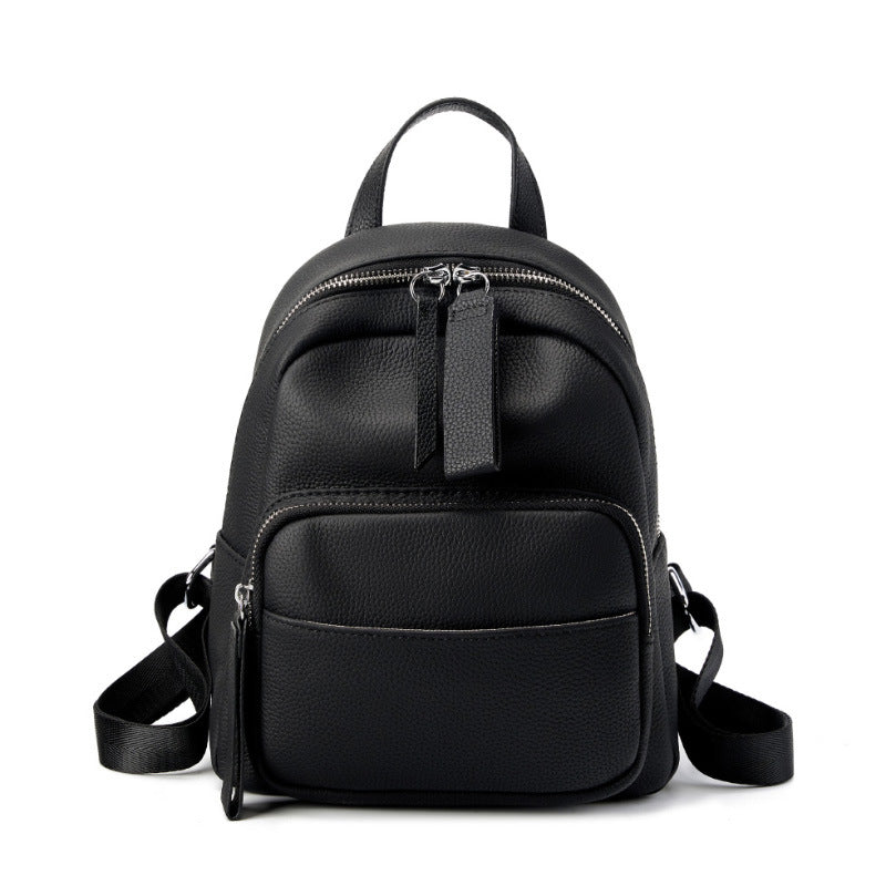 Women Minimalism Fashion Cowhide Casual Backpack-RAIIFY
