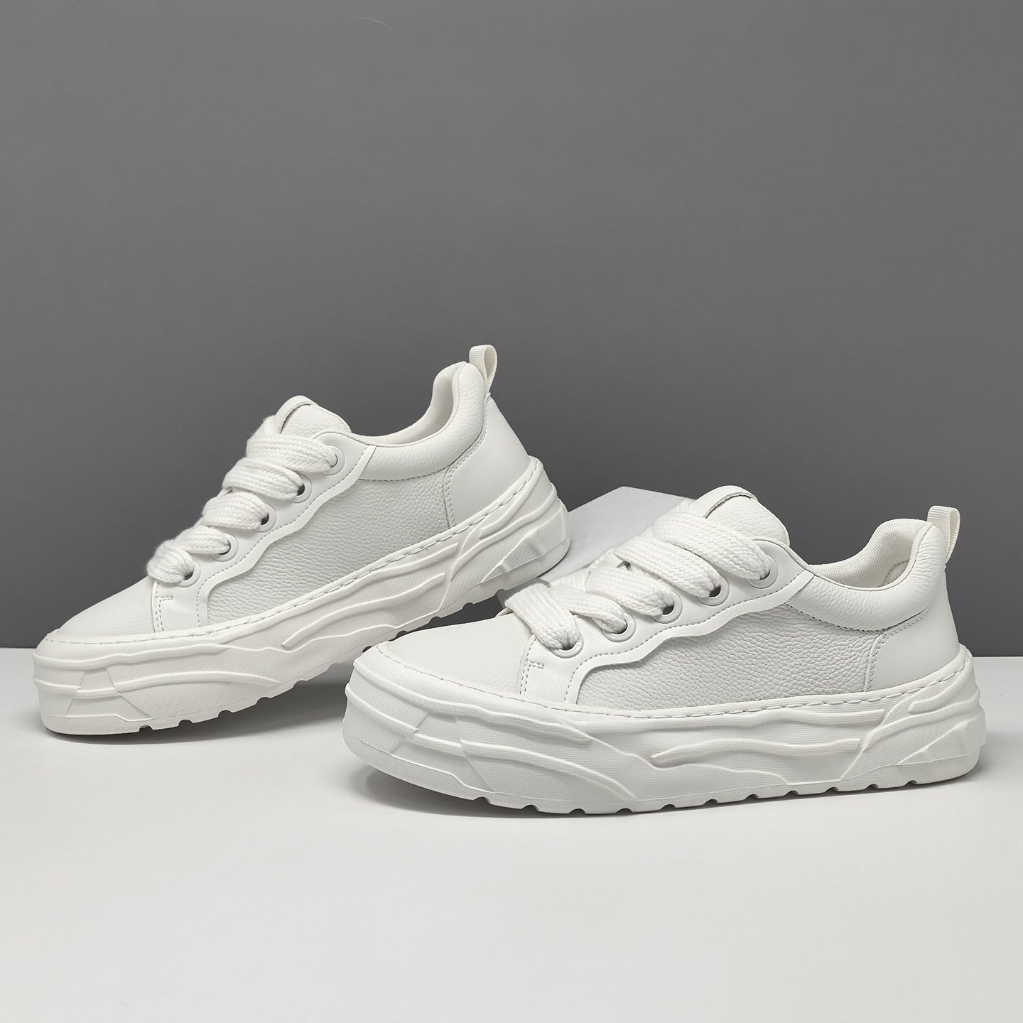 Men's Fashion Leather Minimalist Casual Sneakers-RAIIFY