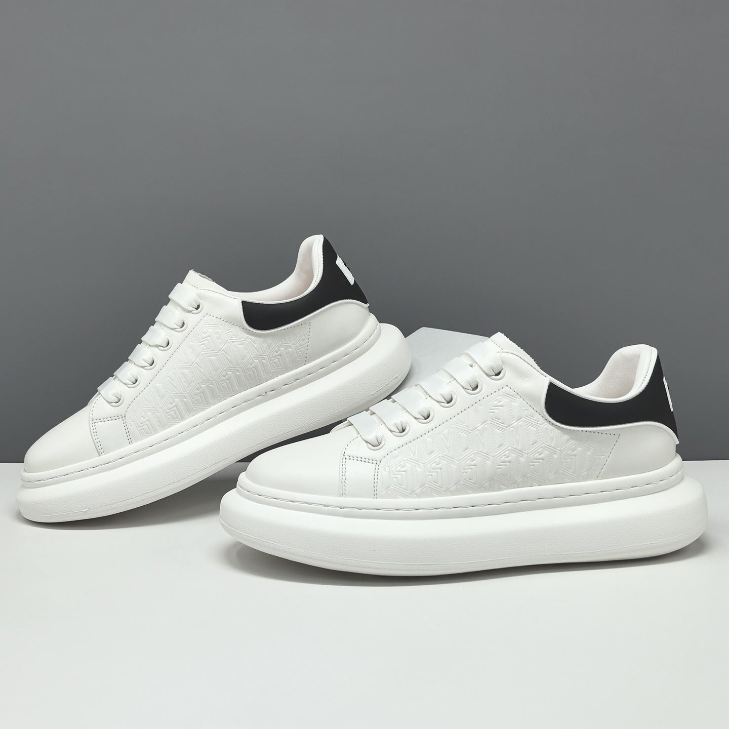Men's Fashion Leather Casual Sneakers-RAIIFY