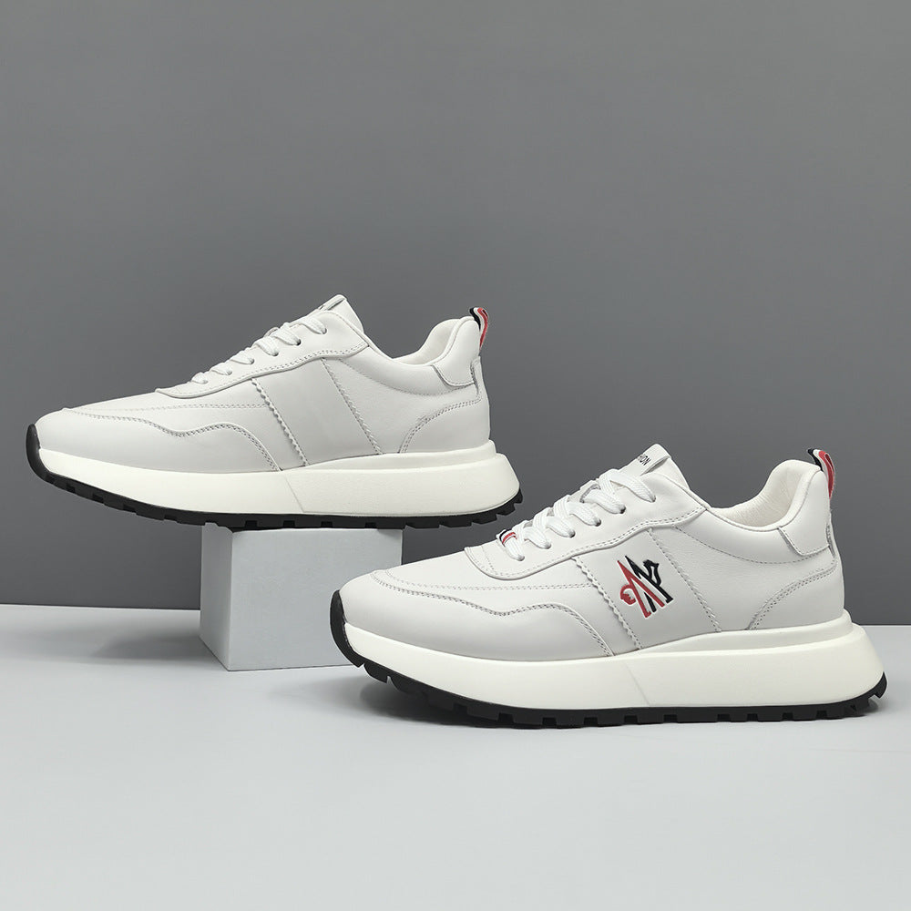 Men Fashion Quilted Leather Casual Shoes-RAIIFY