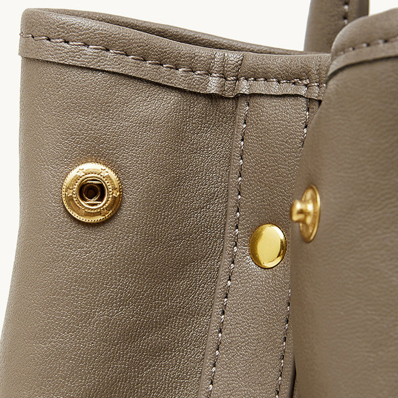 Women's Top-Grain Leather Large Capacity Tote Bag-RAIIFY