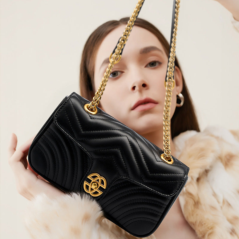 Women Stylish Cowhide Leather Casual Crossbody Bag-RAIIFY