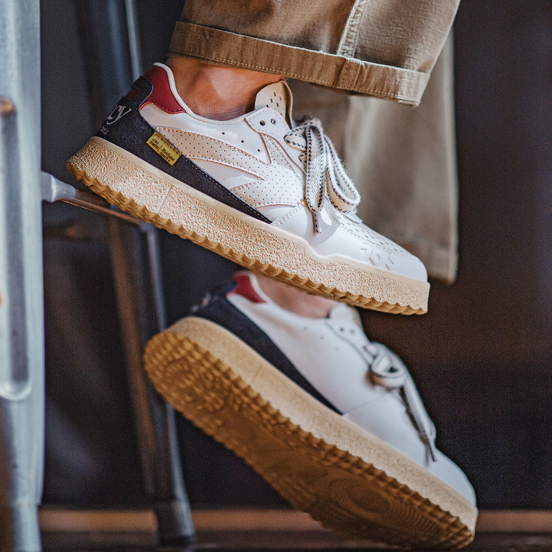 Men's Quilted Hollow Breathable Casual Sneakers-RAIIFY