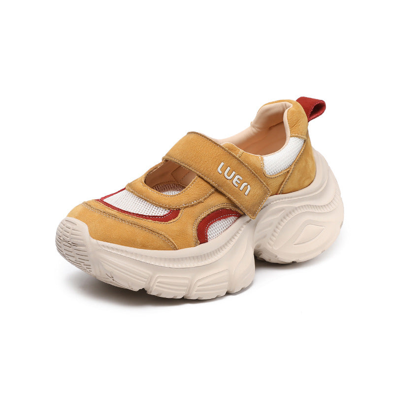 Women Breathable Mesh Casual Low Top Velcro Shoes-RAIIFY