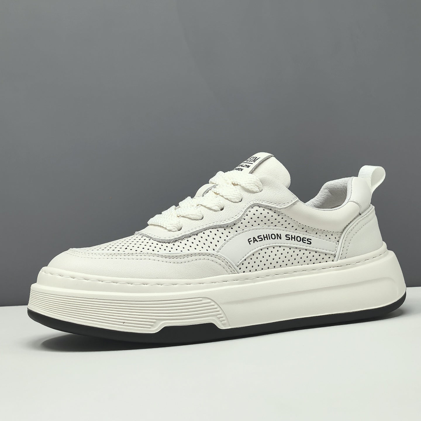 Men's Fashion Breathable Hollow Leather Casual Sneakers-RAIIFY