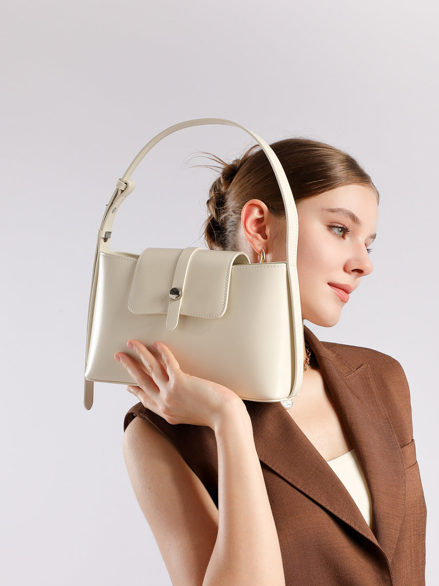 Women's Minimalist Fashion Leather Underarm & Shoulder Bag-RAIIFY