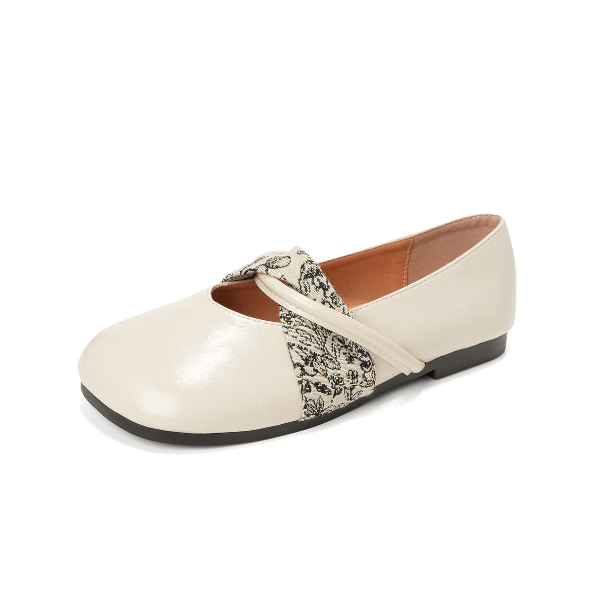 Women's Retro Round Head Casual Mary Jane Flats-RAIIFY