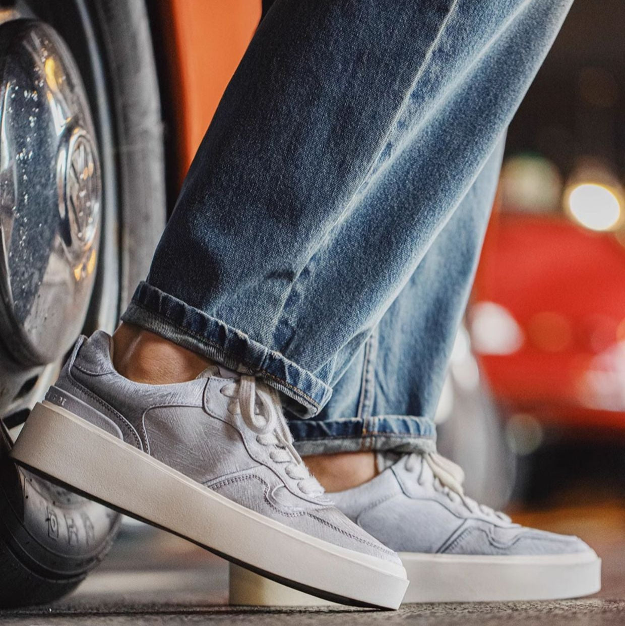 Men's Minimalism Plain Canvas Thick Soled Casual Shoes-RAIIFY