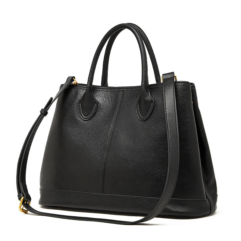 Women's Top-Grain Leather Large Capacity Tote Bag-RAIIFY