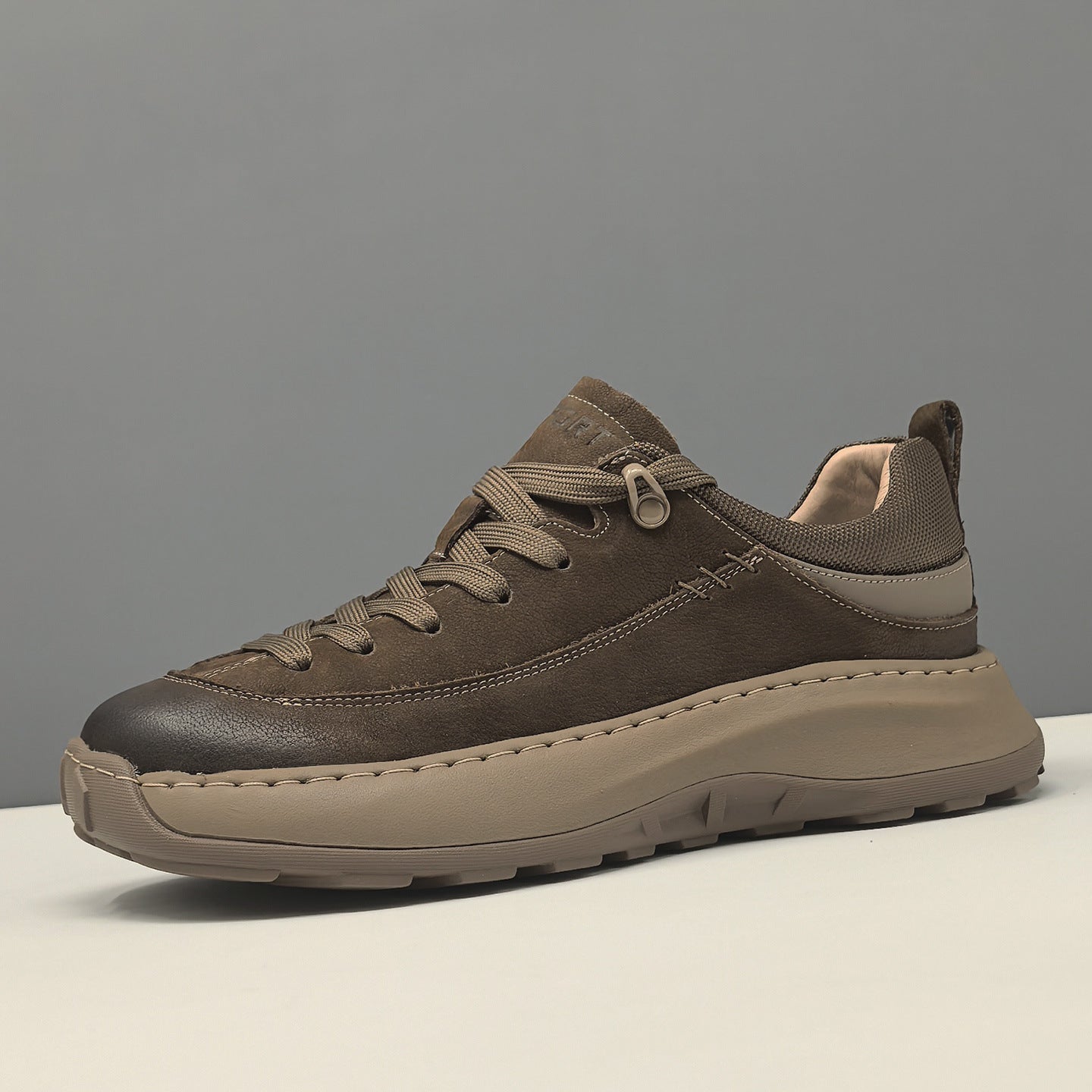 Men's Retro Quilted leather Low Top Casual Shoes-RAIIFY