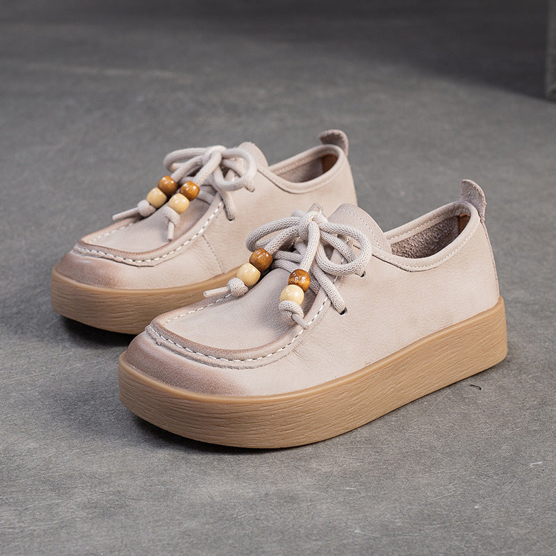 Women's Vintage Suede Flat Casual Shoes-RAIIFY