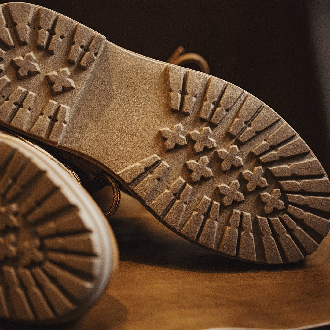 Men's Classic Quilted Leather Ankle Work Boots-RAIIFY