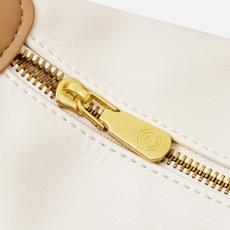 Women's Fashion Soft Leather Crescent Shoulder Bag-RAIIFY