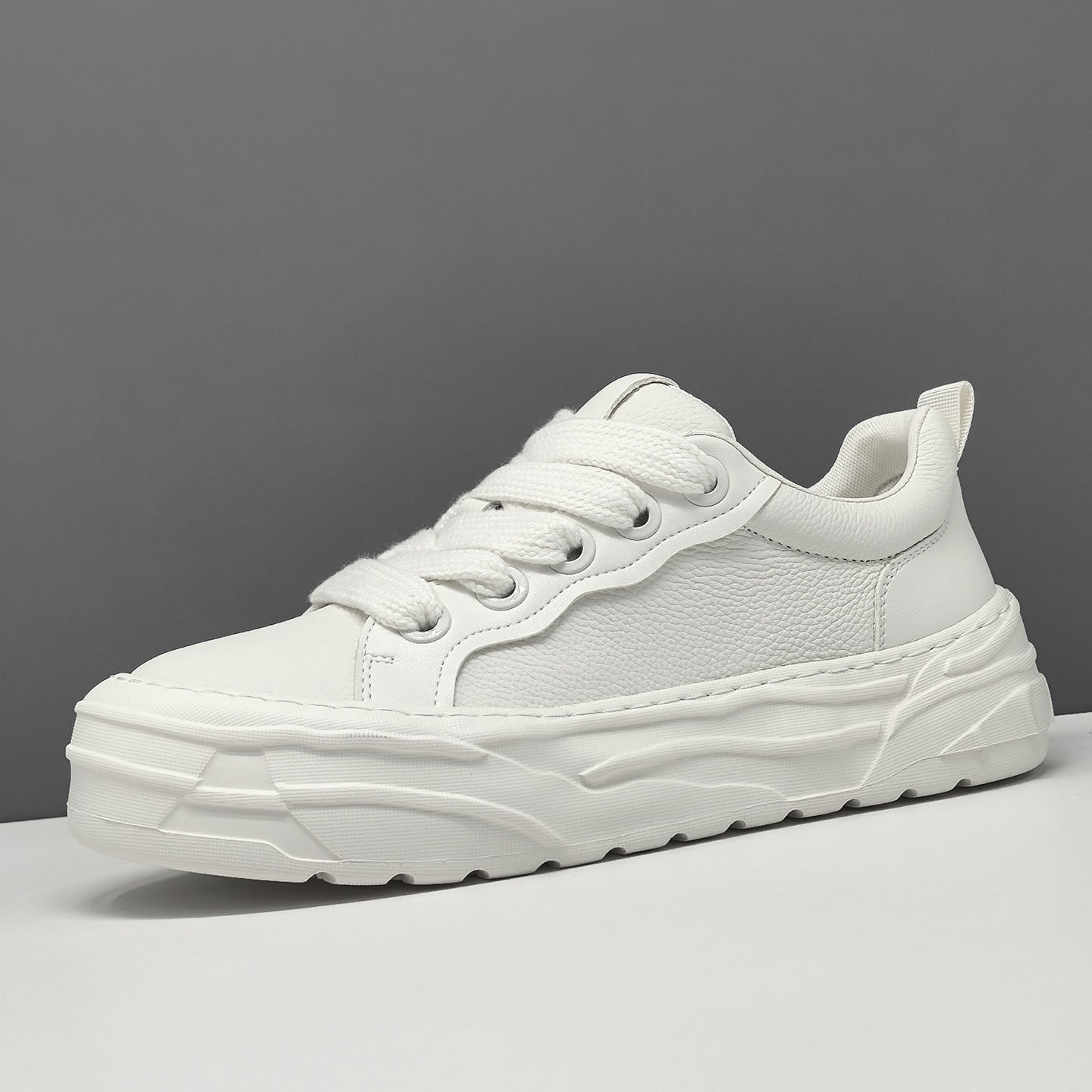 Men's Fashion Leather Minimalist Casual Sneakers-RAIIFY