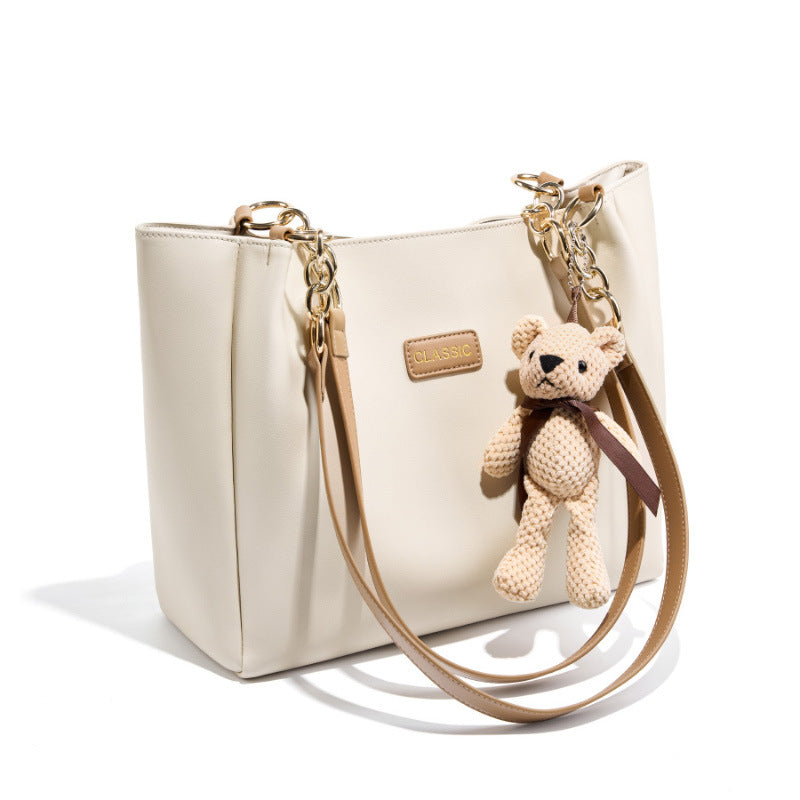 Women Stylish Casual Cowhide Tote Shoulder Bag-RAIIFY