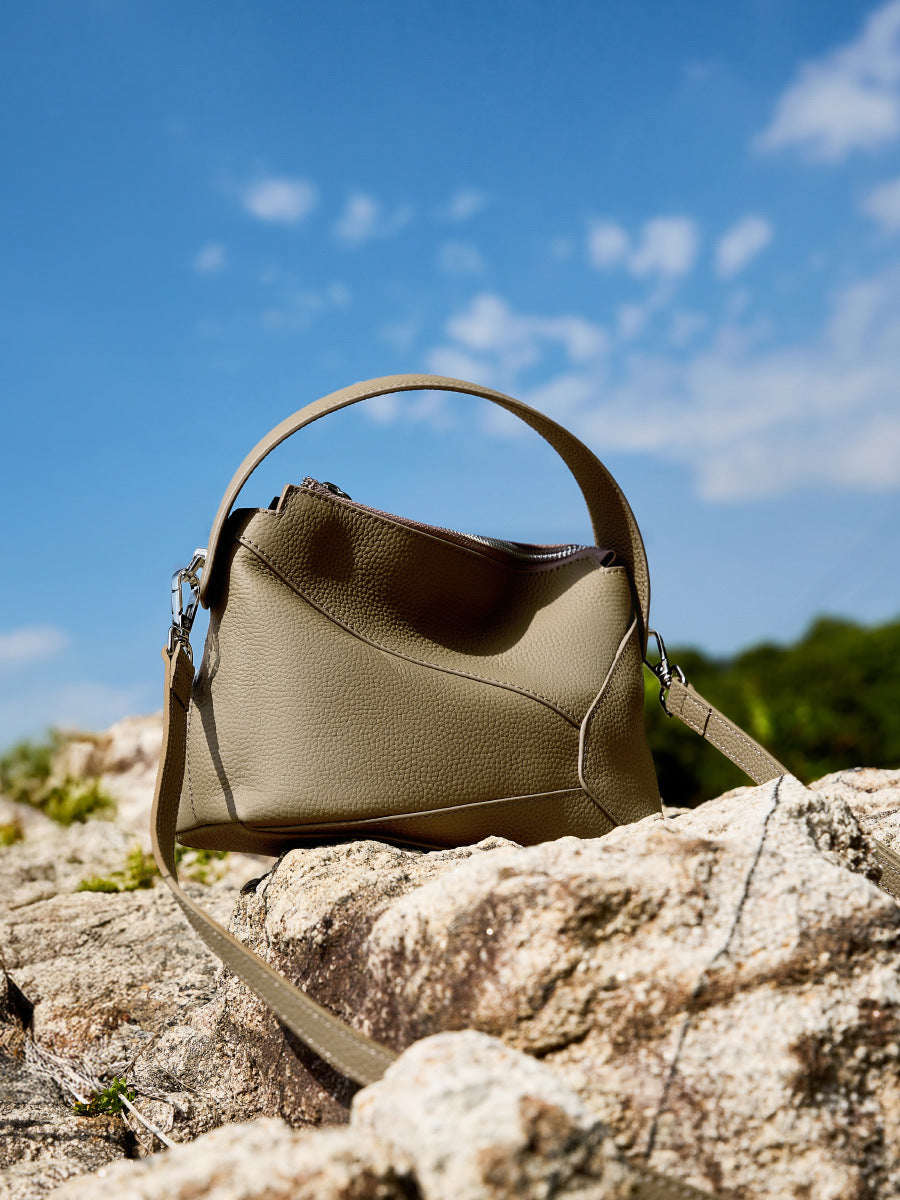 Women Stylish Plain Soft Leather Cross Body Purse-RAIIFY