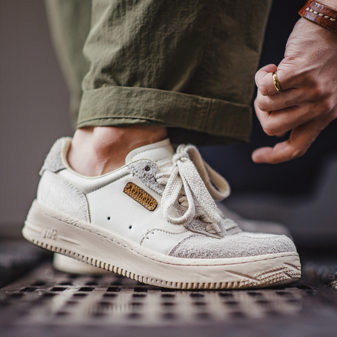 Men's Fashion Patchwork Breathable Flat Casual Sneakers-RAIIFY