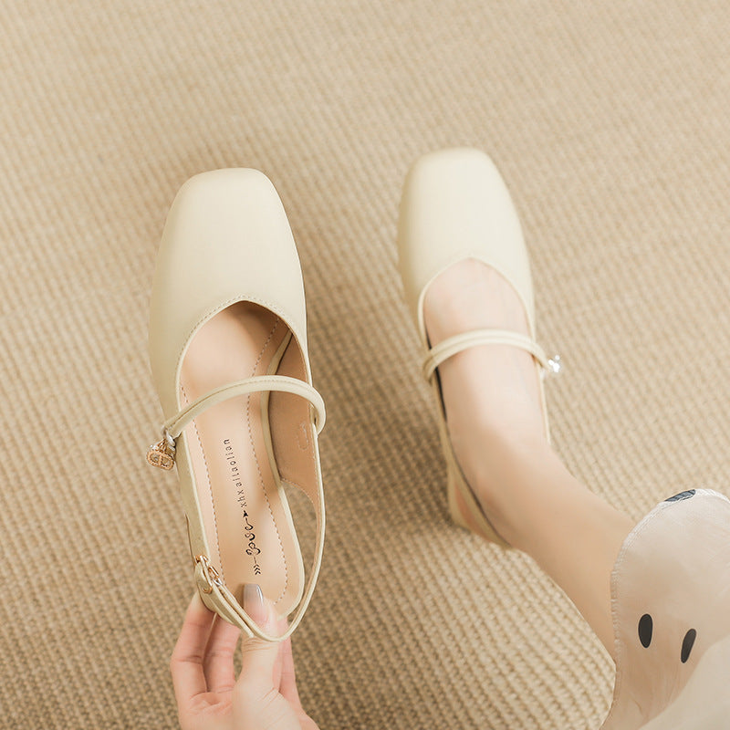 Women Retro Minimalism Close Toe Casual Sandals-RAIIFY