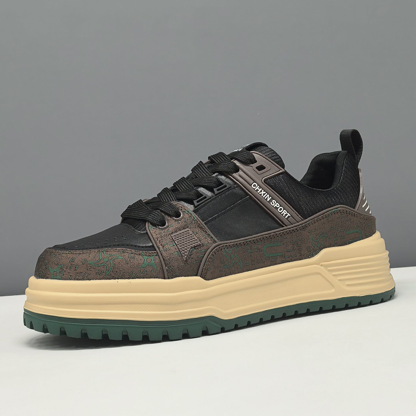 Men's Stylish Patchwork Flat Casual Sneakers-RAIIFY